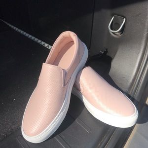 Greats pink Wooster slip ons